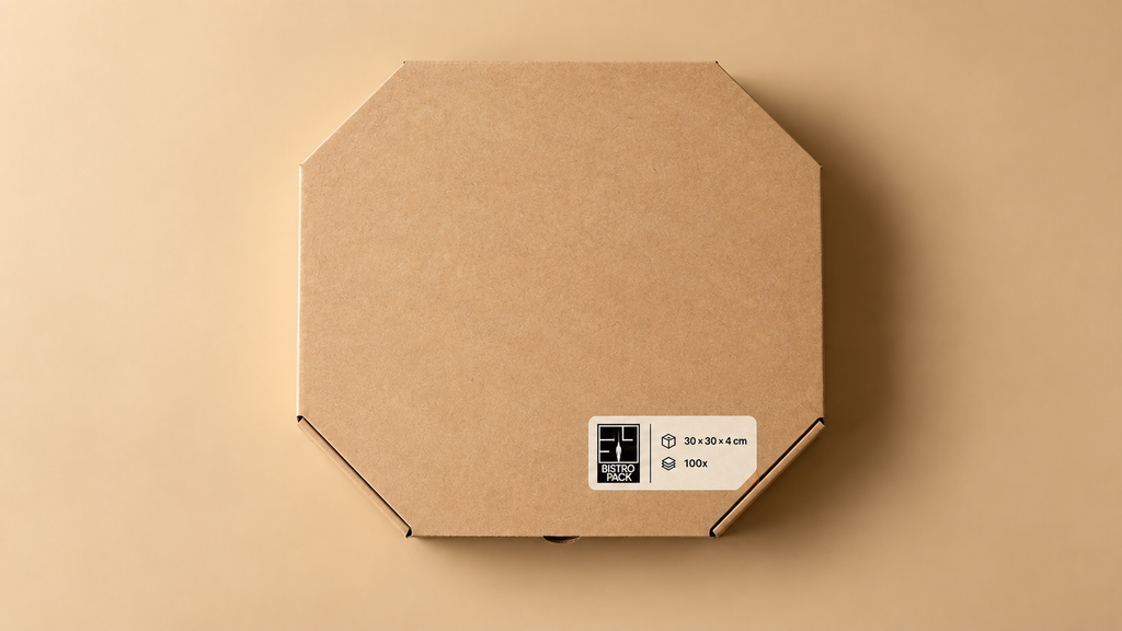 Standard-Pizzakartons, unbedruckt, ohne Namen, ohne Design