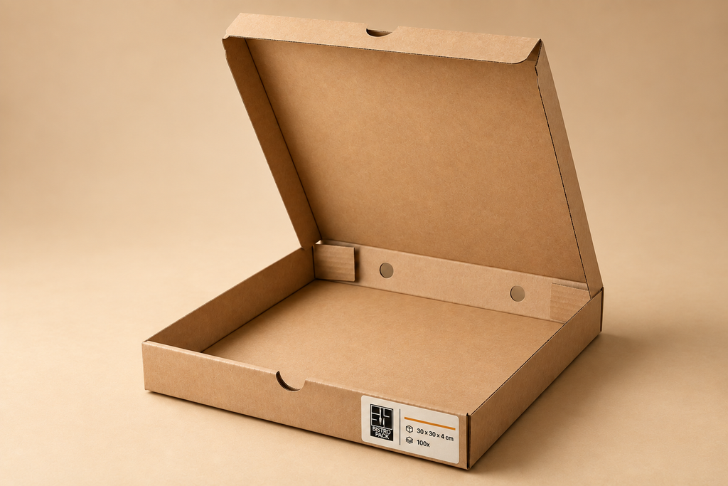 Standard-Pizzakartons, unbedruckt, ohne Namen, ohne Design