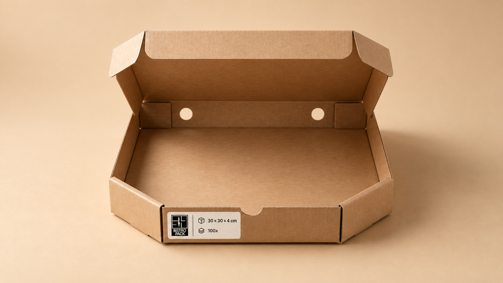 Standard-Pizzakartons, unbedruckt, ohne Namen, ohne Design