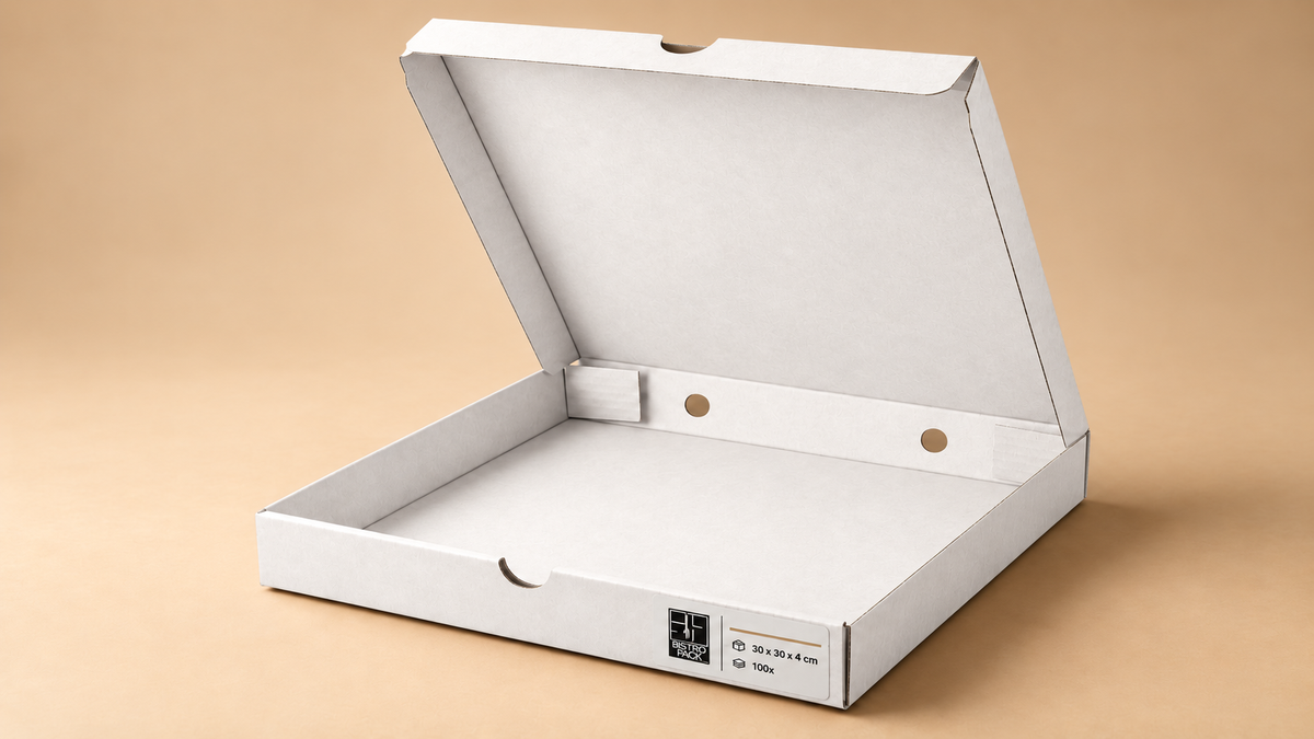 Standard-Pizzakartons, unbedruckt, ohne Namen, ohne Design