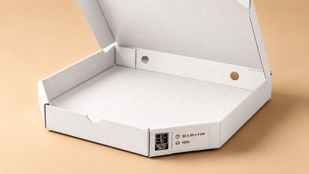 Standard-Pizzakartons, unbedruckt, ohne Namen, ohne Design