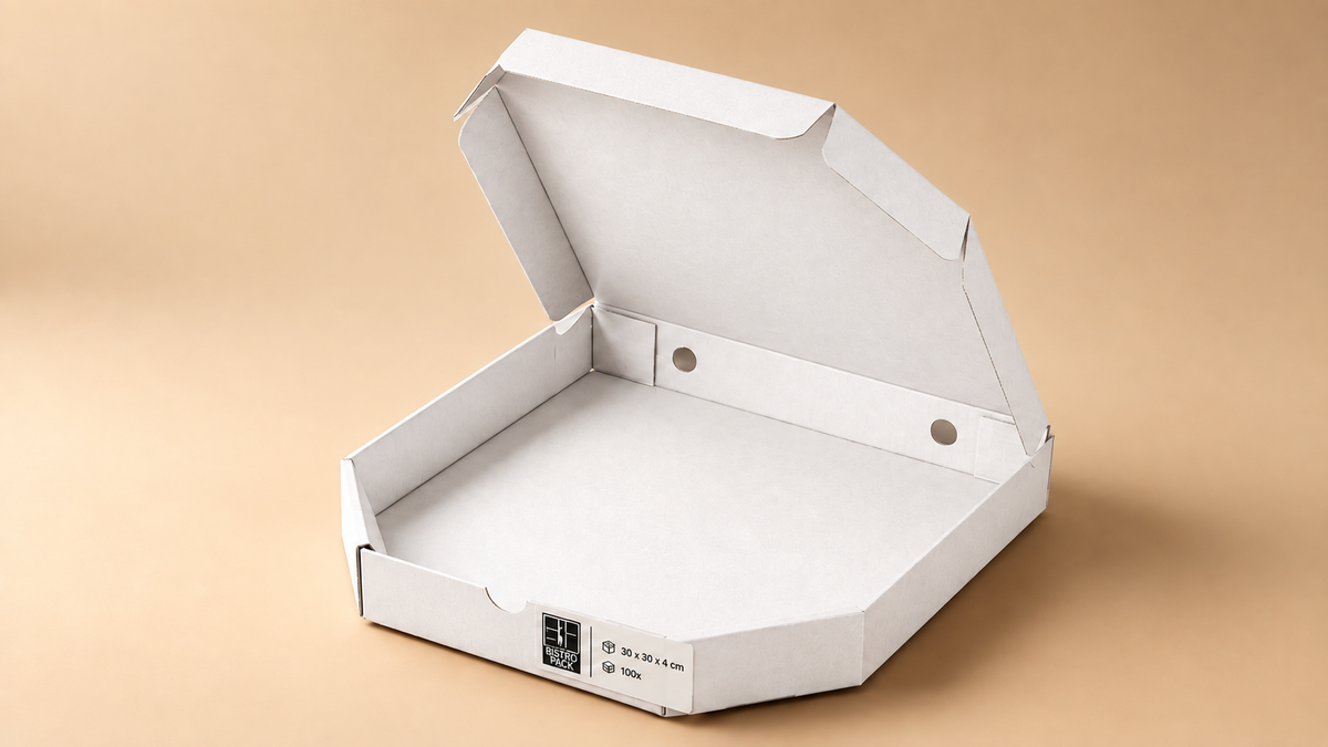 Standard-Pizzakartons, unbedruckt, ohne Namen, ohne Design
