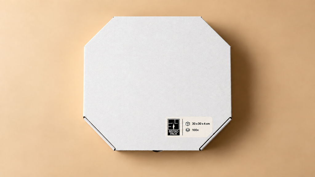 Standard-Pizzakartons, unbedruckt, ohne Namen, ohne Design