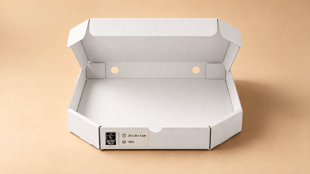 Standard-Pizzakartons, unbedruckt, ohne Namen, ohne Design
