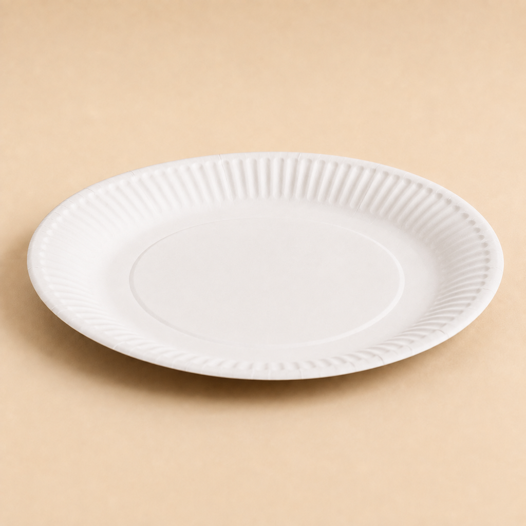Standard Pizzateller aus Pappe, unbedruckt, rund