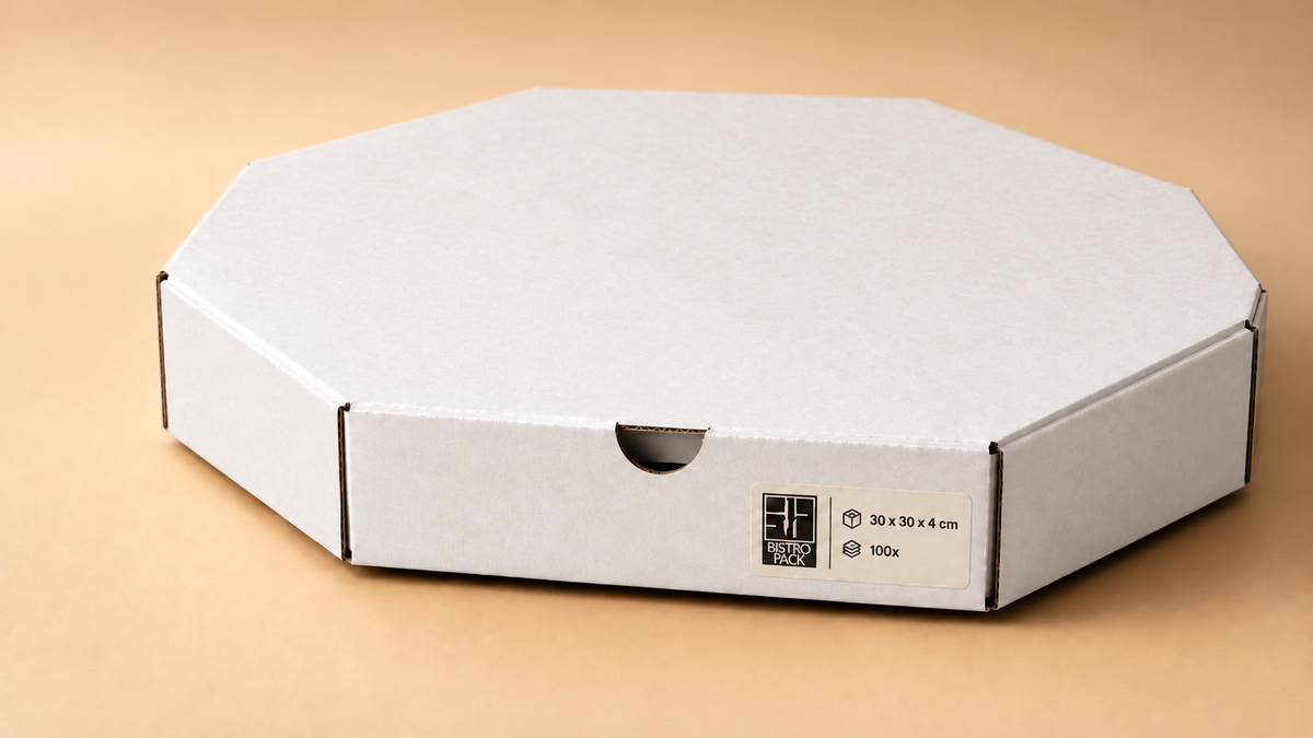 Standard-Pizzakartons, unbedruckt, ohne Namen, ohne Design