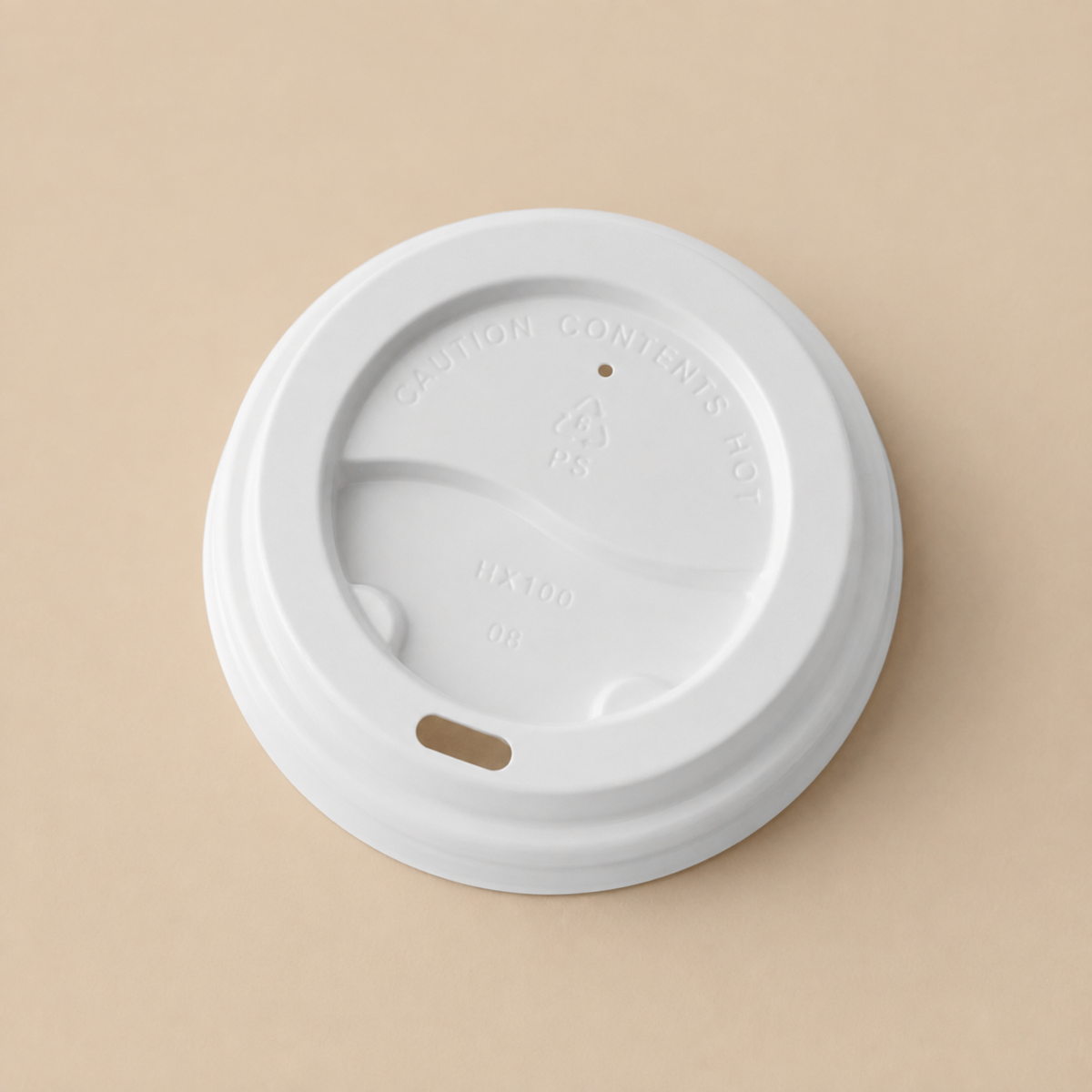 Kunststoffdeckel für Pappbecher (PE, PS, PET)
