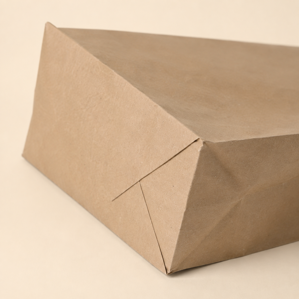 Standardmäßige, unbedruckte Papiertragetaschen zum Mitnehmen, ohne Namen / ohne Design