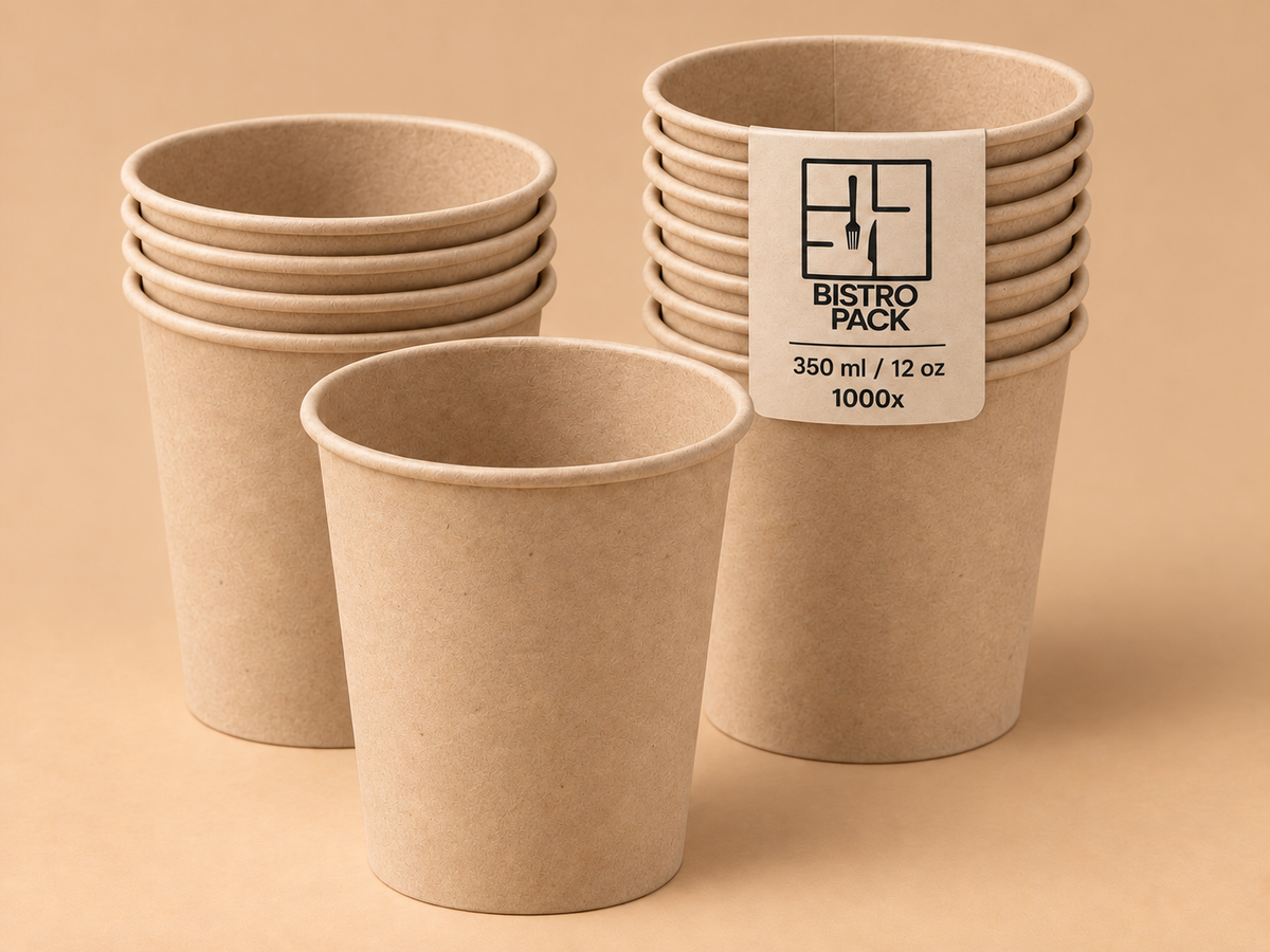 Standard Pappbecher ohne Druck, neutral/ohne Design