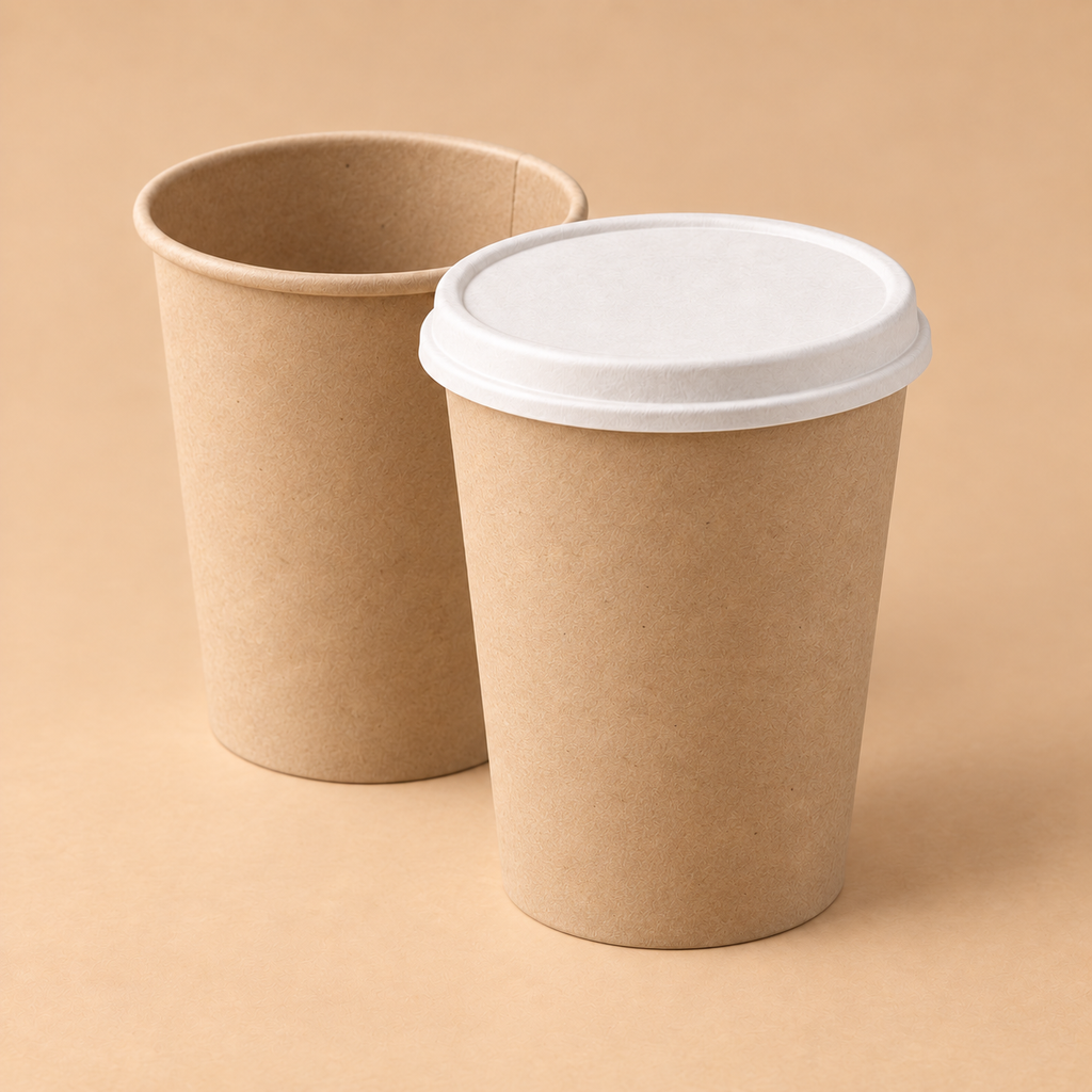 Standard Pappbecher ohne Druck, neutral/ohne Design