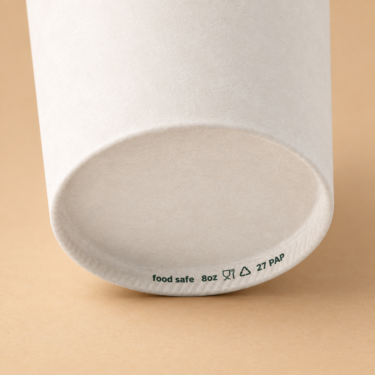 Standard Pappbecher ohne Druck, neutral/ohne Design