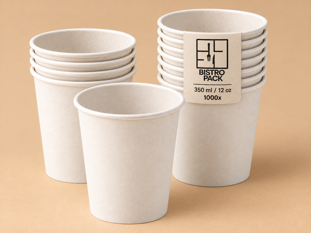 Standard Pappbecher ohne Druck, neutral/ohne Design