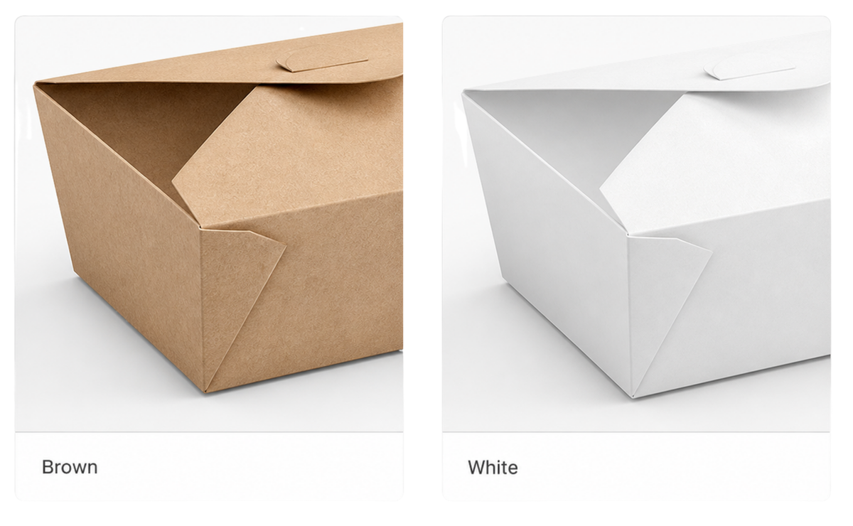 BistroPack Eco-Kraft Takeaway-Boxen für warme Speisen