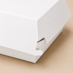 Standard Classic-Burger-Boxen (Clamshell), unbedruckt