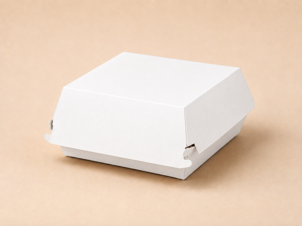 Standard Classic-Burger-Boxen (Clamshell), unbedruckt